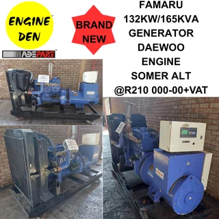 Brand New Famaru 132KW/165KVA Generator