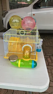 Hamster Cage and Accessories