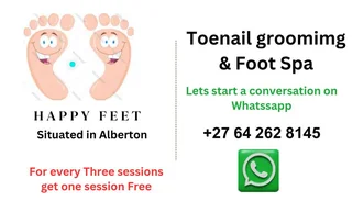 Toenail grooming and foot SPA