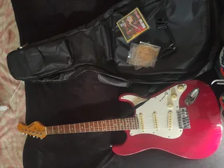 Red sanchez electric guitar 