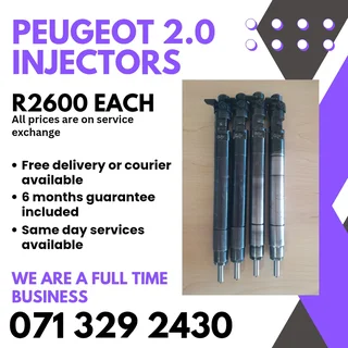 Peugeot 2.0 Diesel Injectors For Sale With Warranty