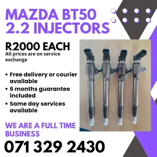 Mazda Bt50 2.2 Injectors For Sale With Warranty