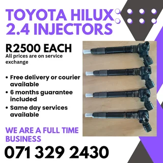 Toyota Hilux 2.4 Injectors For Sale With Warranty