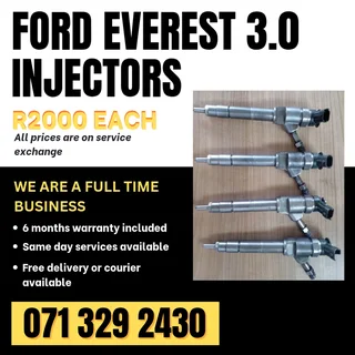 Ford Everest 3.0 Diesel Injectors For Sale With Warranty