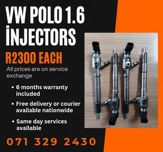 Vw Polo 1.6 Diesel Injectors For Sale With Warranty
