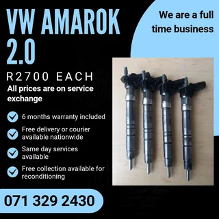 Vw Amarok 2.0 Diesel Injectors For Sale With Warranty
