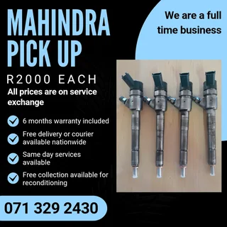 Mahindra Pick Up Injectors For Sale With Warranty On