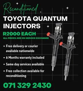Toyota Quantum Diesel Injectors For Sale With Warranty