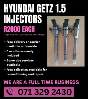 Hyundai Getz 1.5 Diesel Injectors For Sale With Warranty