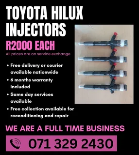 Toyota Hilux Injectors For Sale With Warranty