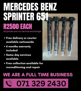 Mercedes Benz Sprinter 651 Diesel Injectors For Sale With Warranty