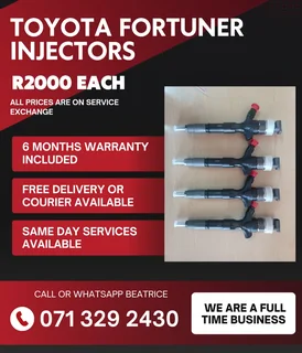 Toyota Fortuner Diesel Injectors For Sale With Warranty