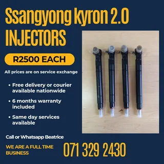 Ssangyong Kyron 2.0 Diesel Injectors For Sale With Warranty