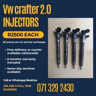 Vw Crafter 2.0 Diesel Injectors For Sale With Warranty