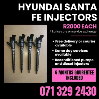 HYUNDAI SANTA FE INJECTORS FOR SALE WITH WARRANTY