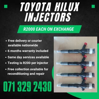 Toyota Hilux Diesel Injectors For Sale With Warranty
