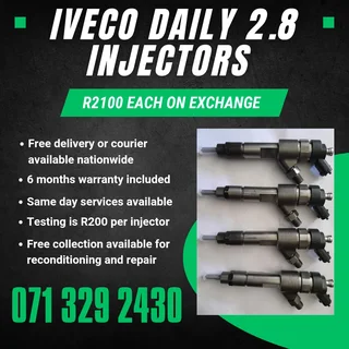 Iveco Daily 2.8 Diesel Injectors For Sale With