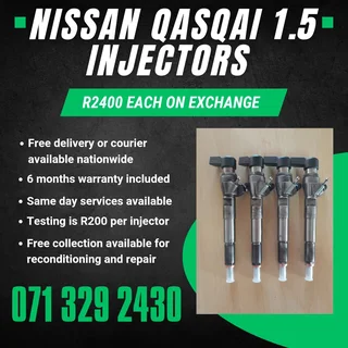 Nissan Qasqai 1.5 Diesel Injectors For Sale With Warranty