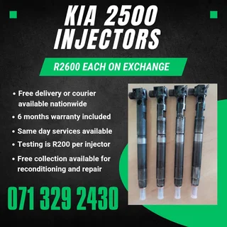 Kia 2500 Injectors For Sale With Warranty On