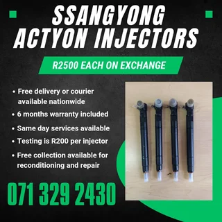 Ssangyong Actyon Injectors For Sale With Warranty