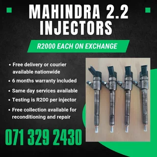 Mahindra 2.2 Diesel Injectors For Sale With Warranty