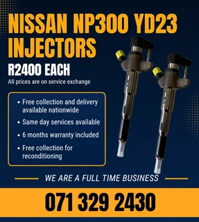 Nissan Np300 Yd23 Injectors For Sale With Warranty