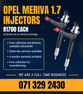 Opel Meriva 1.7 Injectors For Sale With Warranty
