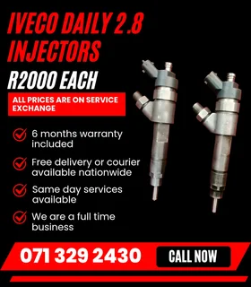 Iveco Daily 2.8 Diesel Injectors For Sale With Warranty