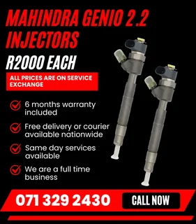 Mahindra Genio 2.2 Injectors For Sale With Warranty