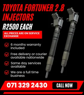 Toyota Fortuner 2.8 Injectors For Sale With Warranty