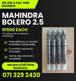 Mahindra Bolero 2.5 Diesel Injectors For Sale With Warranty