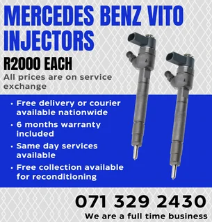 Mercedes Benz Vito Diesel Injectors For Sale With Warranty