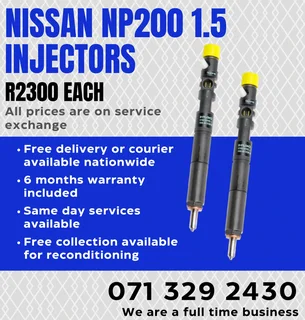 Nissan Np200 1.5 Diesel Injectors For Sale With Warranty On