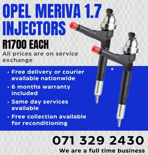 Opel Meriva 1.7 Injectors For Sale With Warranty
