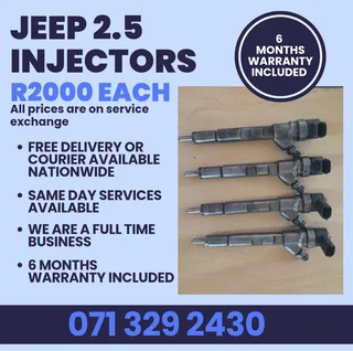 Jeep 2.5 Injectors For Sale With Warranty