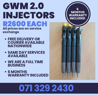 Gwm 2.0 Injectors For Sale With Warranty