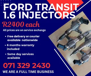 Ford Transit 1.6 Injectors For Sale With Warranty On