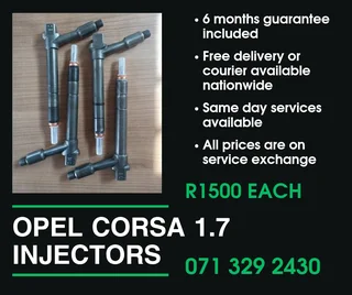 Opel Corsa 1.7 Injectors For Sale With Warranty