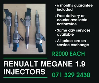 Renualt Megane 1.9 Injectors For Sale With Warranty