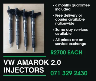 Vw Amarok 2.0 Diesel Injectors For Sale With Warranty