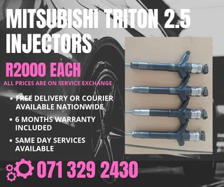 Mitsubishi Triton 2.5 Injectors For Sale With Warranty On