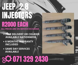 Jeep 2.8 Diesel Injectors For Sale With Warranty