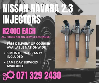 Nissan Navara 2.3 Diesel Injectors For Sale With Warranty