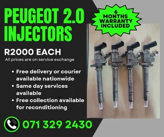 Peugeot 2.0 Diesel Injectors For Sale With Warranty