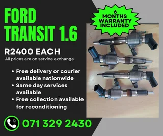 Ford Transit 1.6 Injectors For Sale With Warranty