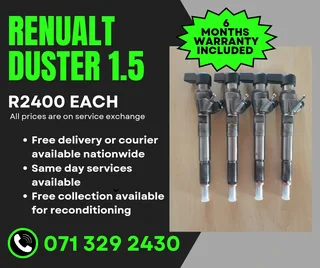 Renualt Duster 1.5 Diesel Injectors For Sale With Warranty