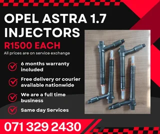 Opel Astra 1.7 Injectors For Sale With Warranty