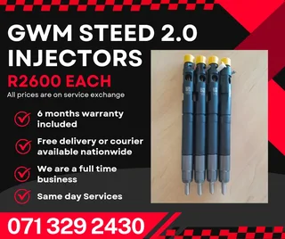 Gwm Steed 2.0 Injectors For Sale With Warranty