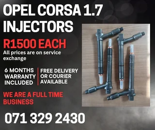 Opel Corsa 1.7 Injectors For Sale With Warranty