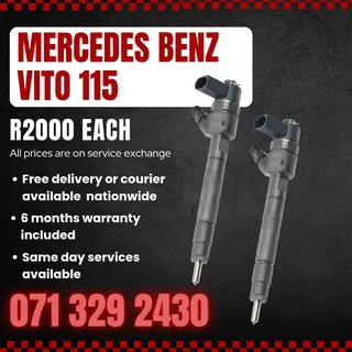Mercedes Benz Vito 115 Diesel Injectors For Sale With Warranty On